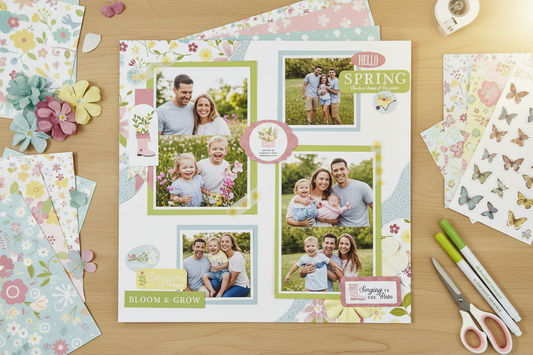 May Scrapbook Layout